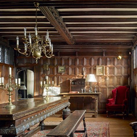 inside of a tudor house.